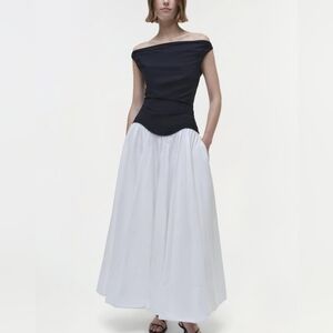 SIMKHAI Cersei Cotton Midi Dress
